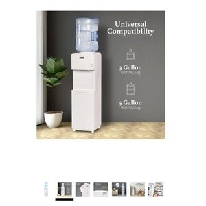 Igloo Top Loading White Hot Cold Water Cooler Dispenser 5 and 3 Gallon
